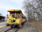 Rear platform of the Chessie Caboose on the TFT train